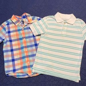 Pair of The Children’s Place Short Sleeve Shirts